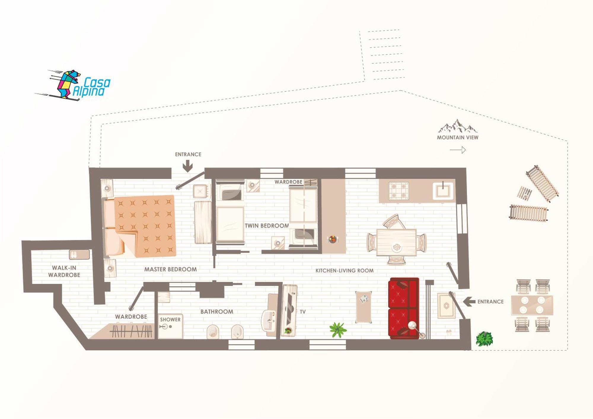 Casa Alpina - Sarre Apartment Aosta Luaran gambar